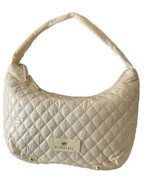 Quilted Cream Shoulder Bag by Heart Love - Everyday Hobo